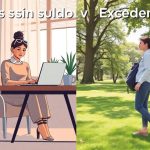 Diferencia entre permiso sin sueldo y excedencia